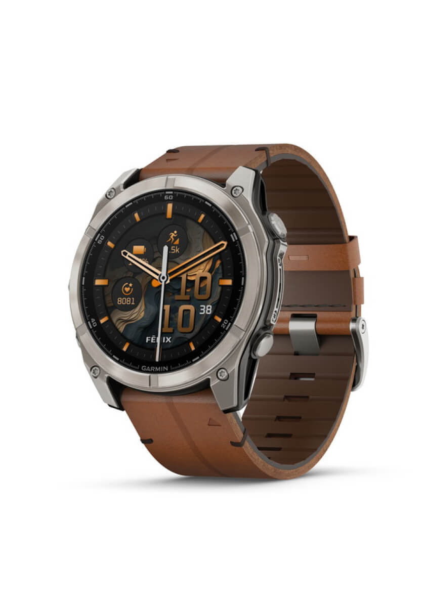 fenix 8 Sapphire AMOLED 51mm Leather Band