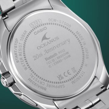 OCEANUS 江戸切子 OCEANUS 20TH ANNIVERSARY OCW-S7000SG-1AJR 世界限定1,600本 OCW-S7000SG-1AJR